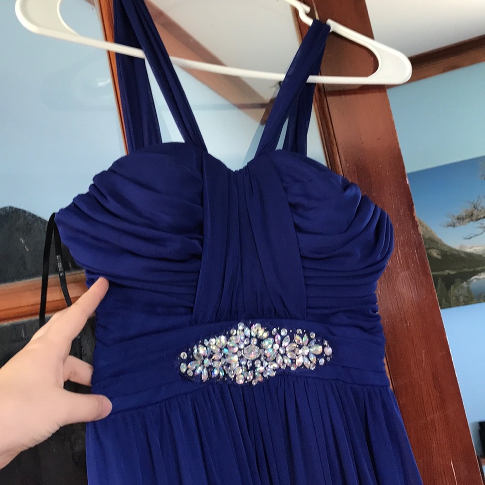 Royal blue long dress